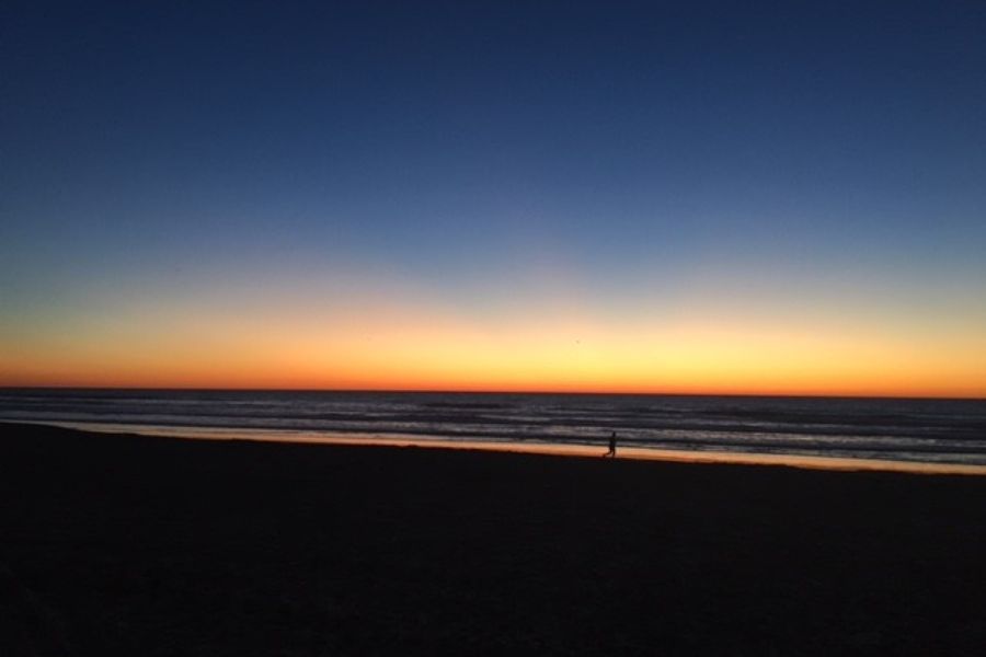 Sunset at Mission Beach, San Diego.