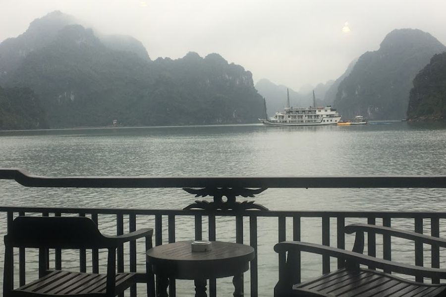 balcony view of Ha Long Bay