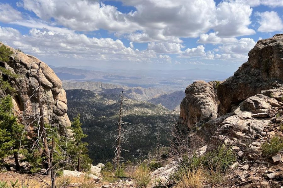 epic mountain desert scene