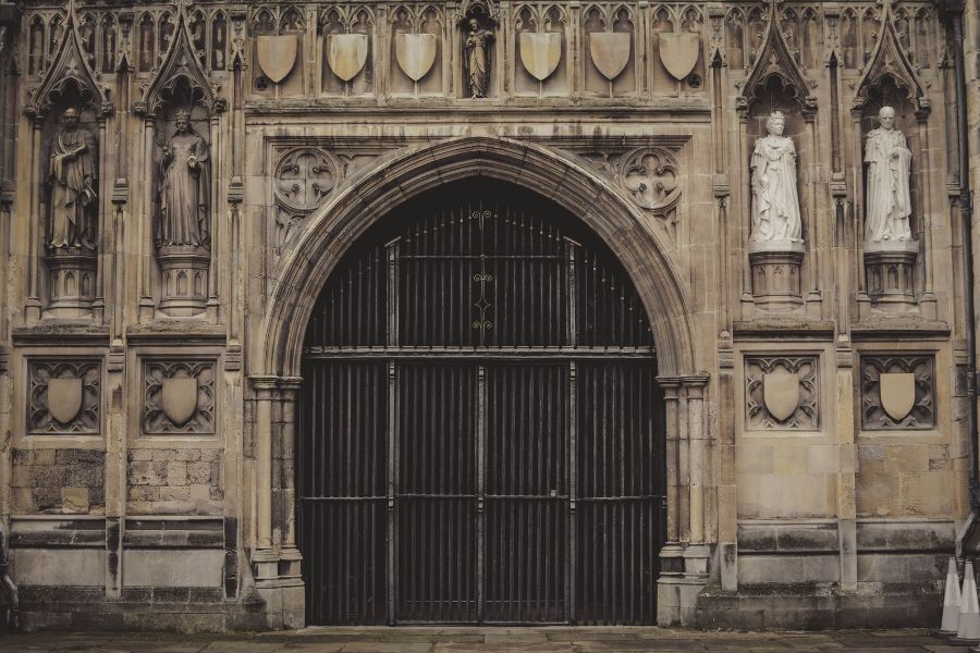 Canterbury cathedral door