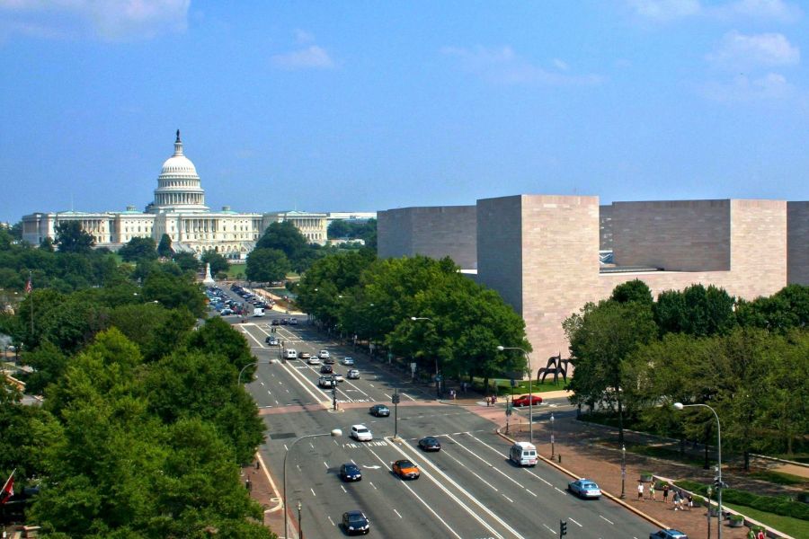 Highway leading to Capitol Building