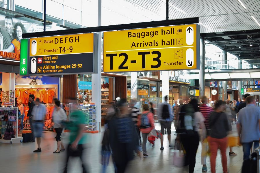 airport arrivals hall