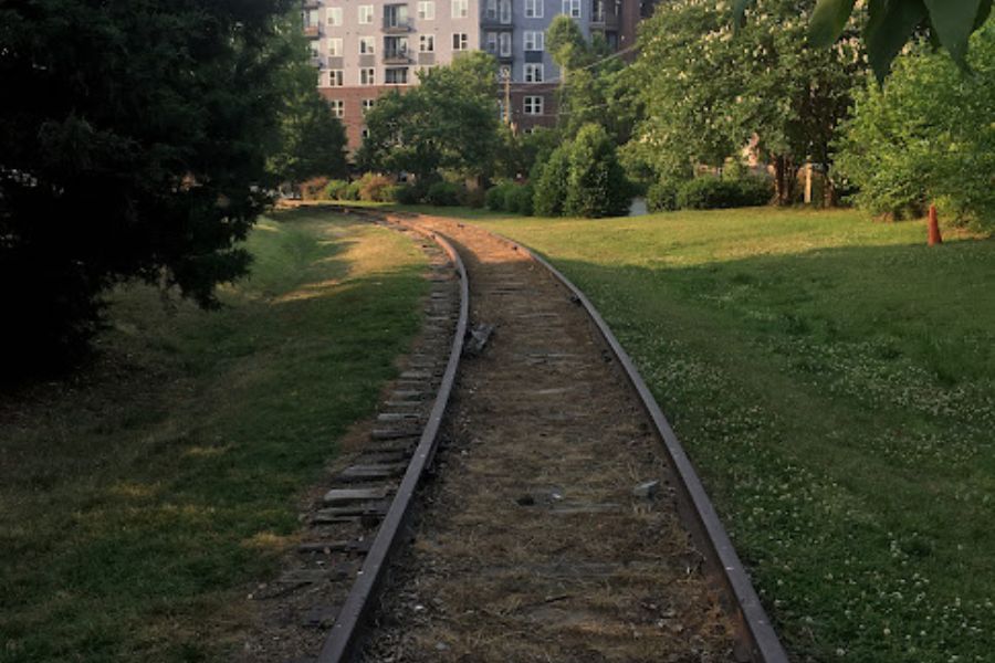 abandoned rail track