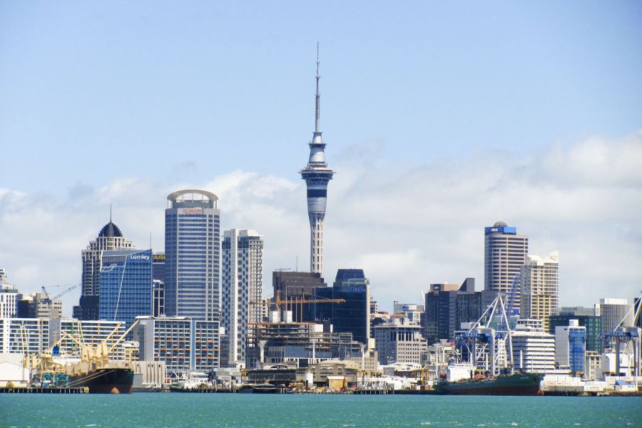 The Auckland skyline