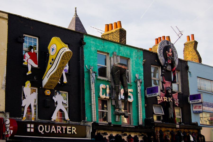 quirky colorful houses 